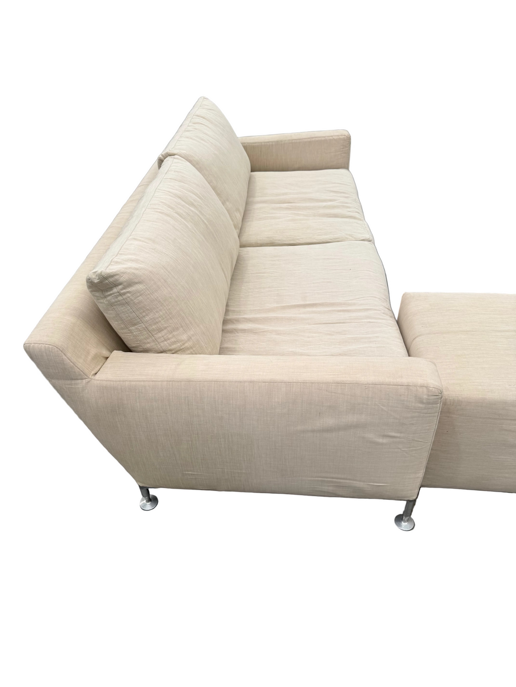 Authentic B&B Italia 'Harry' Sofa & 'Charles' Ottoman by Antonio Citterio