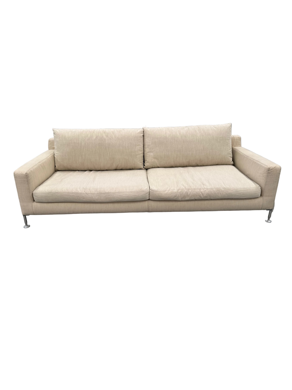 Authentic B&B Italia 'Harry' Sofa & 'Charles' Ottoman by Antonio Citterio
