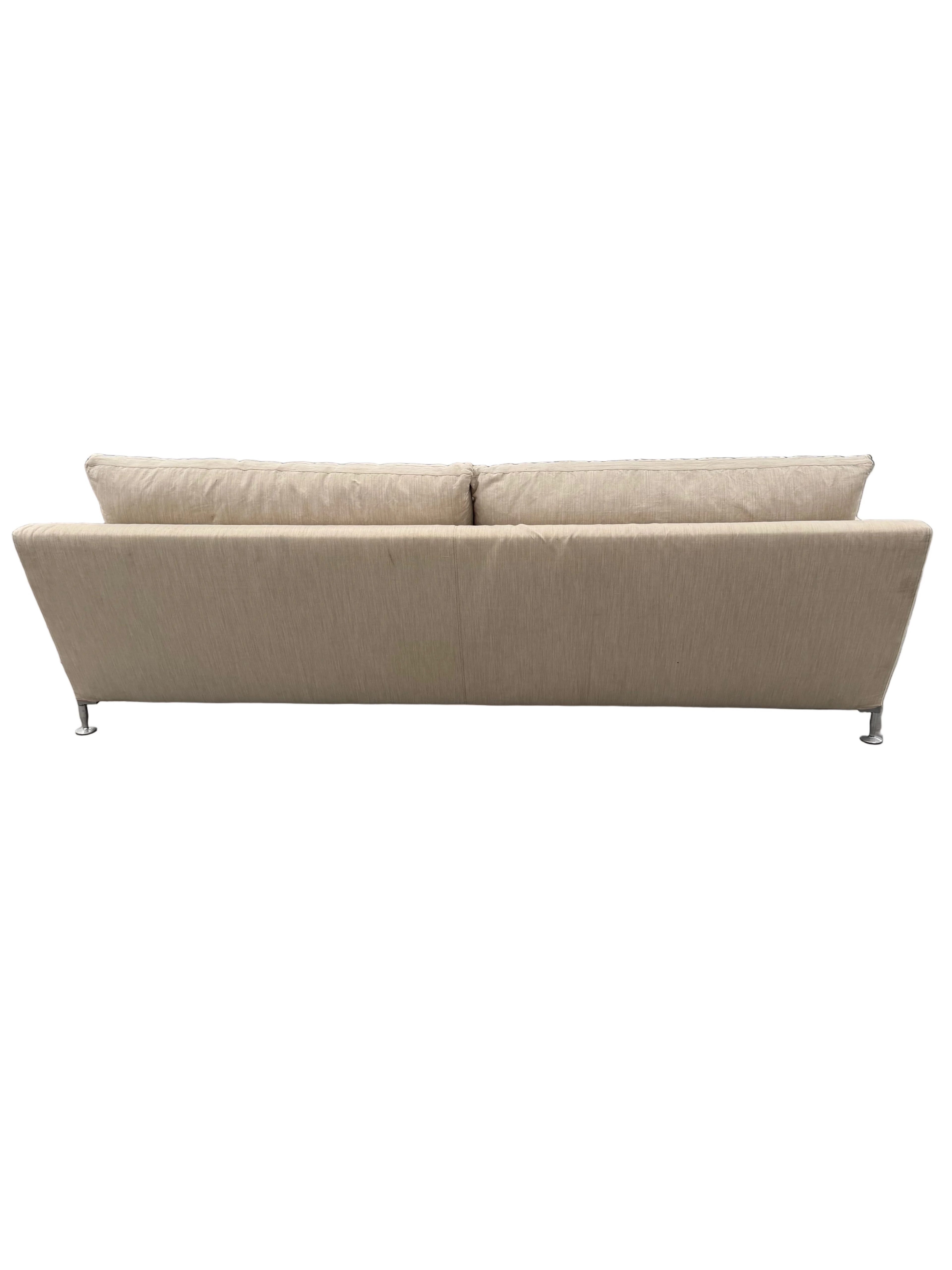 Authentic B&B Italia 'Harry' Sofa & 'Charles' Ottoman by Antonio Citterio