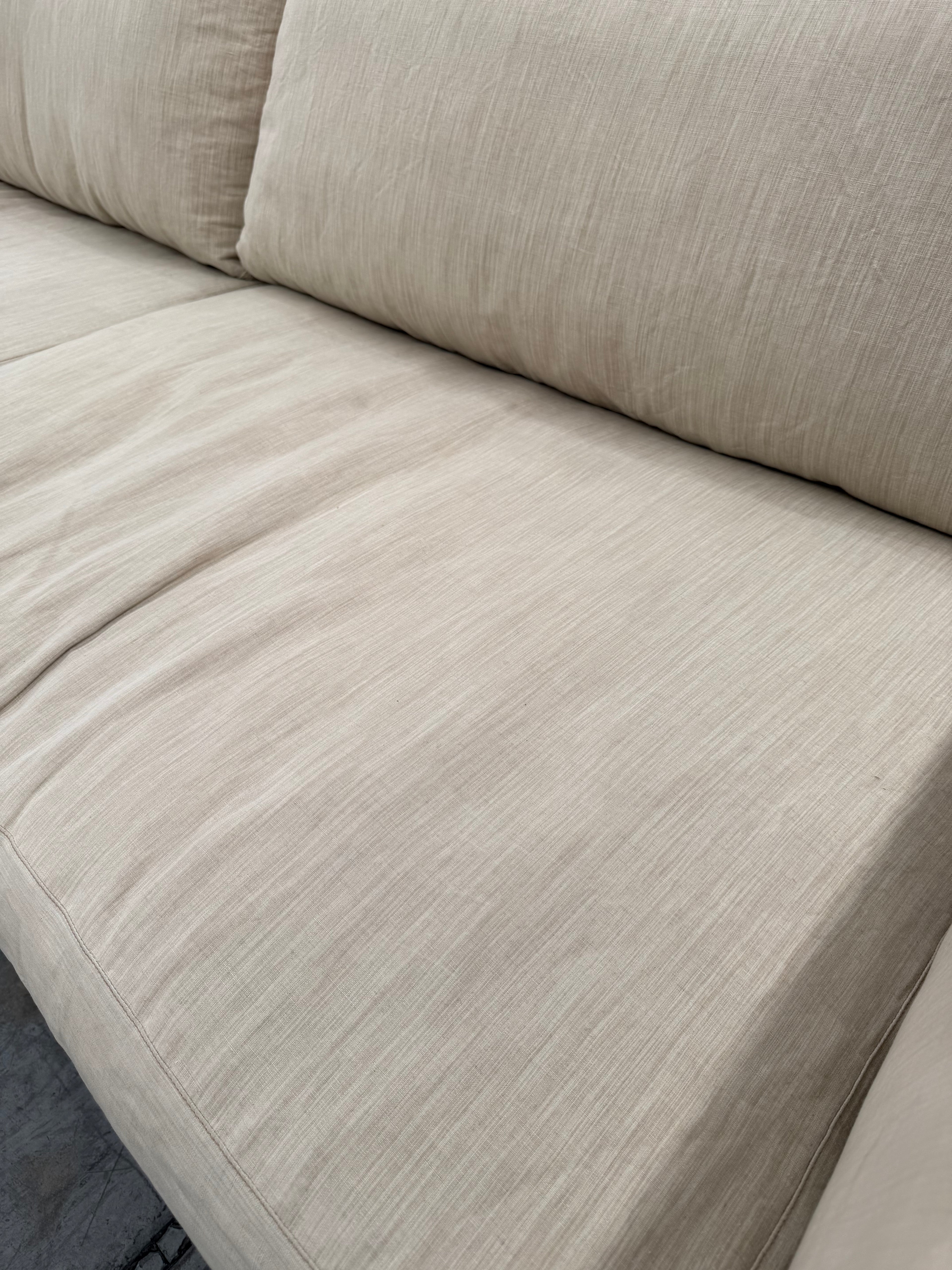 Authentic B&B Italia 'Harry' Sofa & 'Charles' Ottoman by Antonio Citterio
