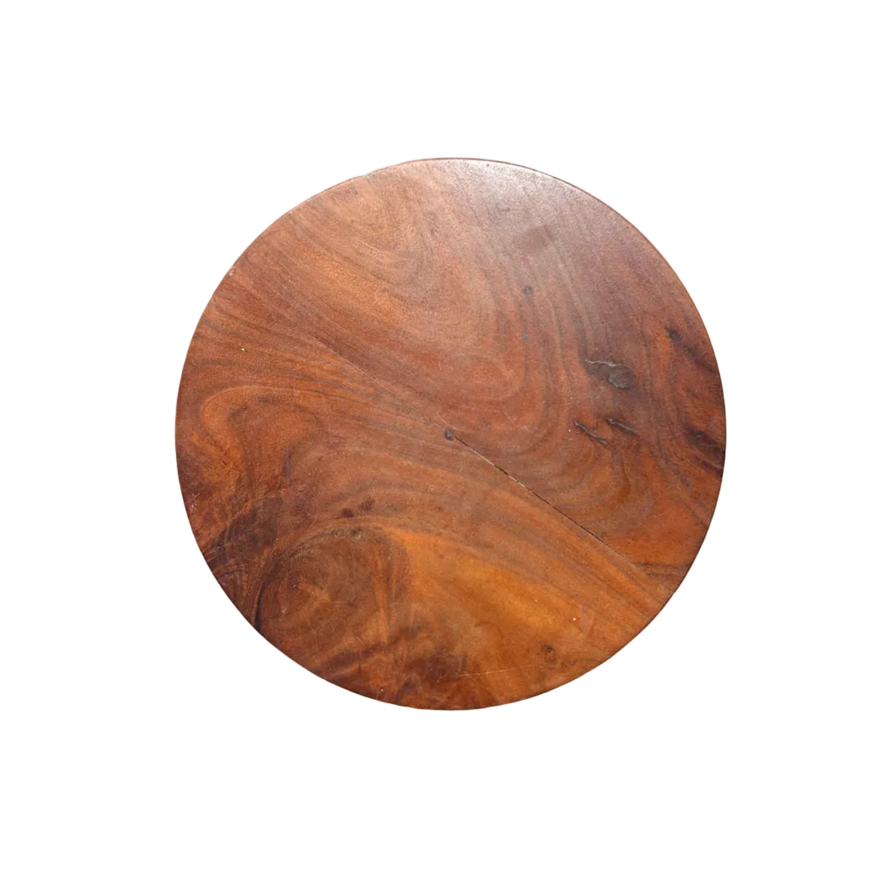 Reclaimed Solid Timber Wood Hourglass Side Table