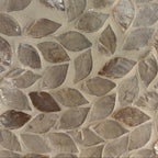 Seashell Inlay Round Accent Side Table