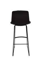 Lottus Black Bar Stool by Enea