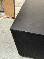 Modern 2-Drawer Nightstand with Textured Accent Front