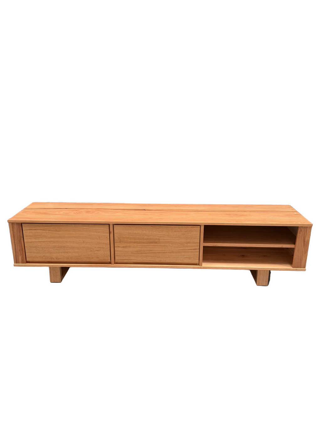Nick Scali Natanami Lowline TV Unit - Solid Timber in Natural Finish