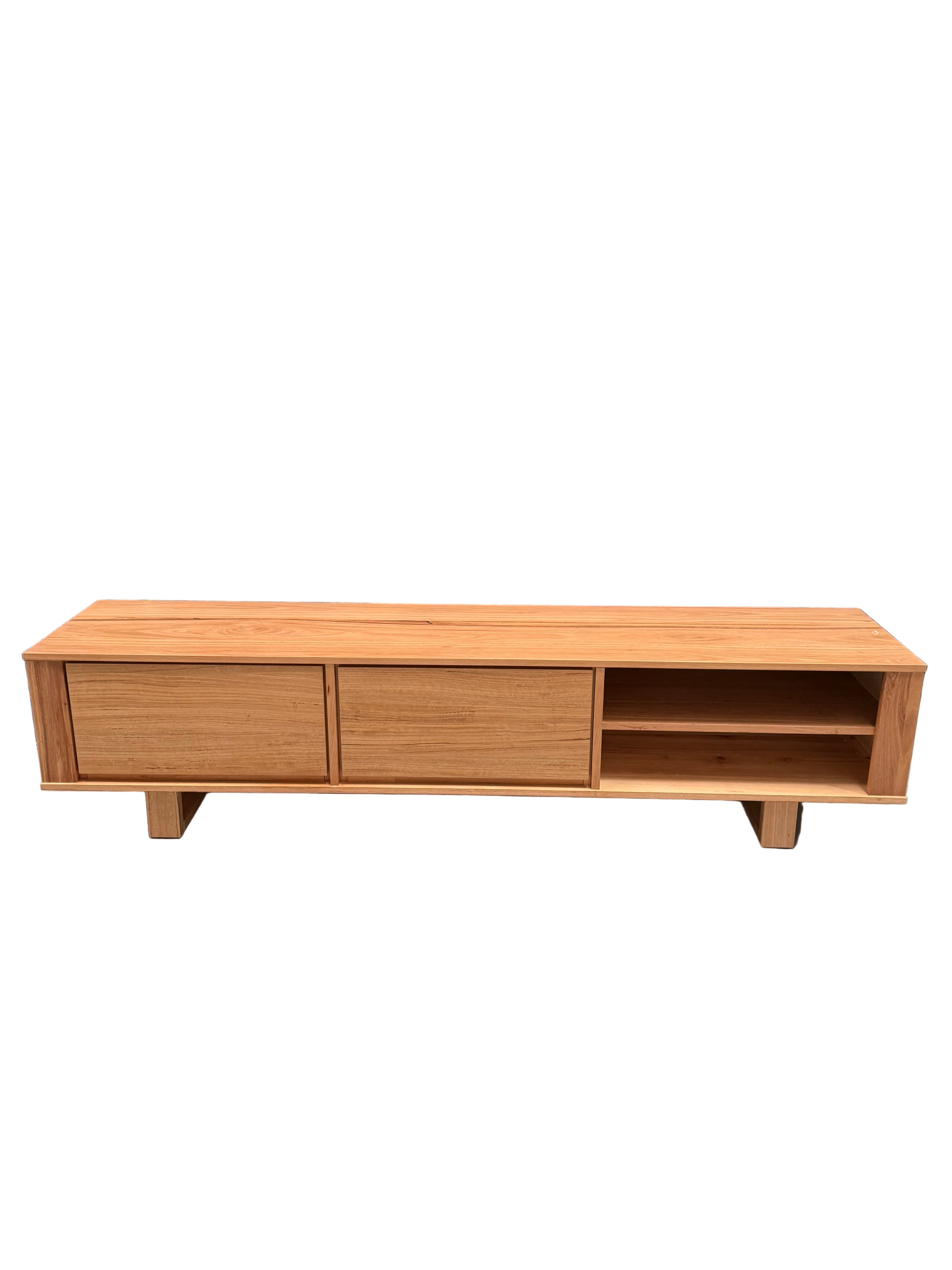 Nick Scali Natanami Lowline TV Unit - Solid Timber in Natural Finish