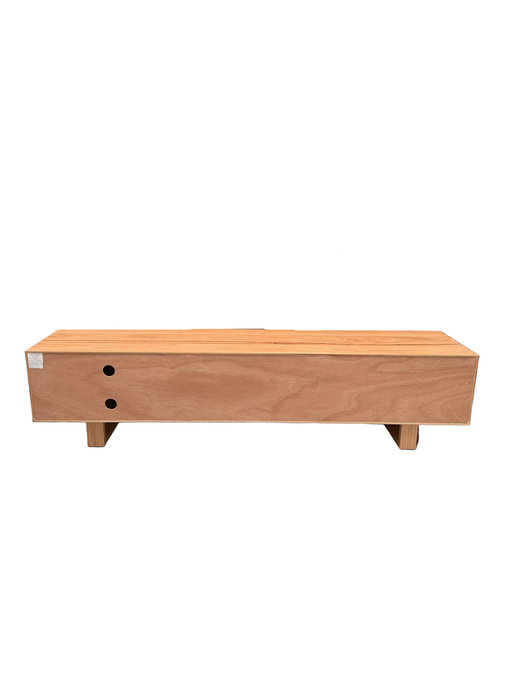 Nick Scali Natanami Lowline TV Unit - Solid Timber in Natural Finish