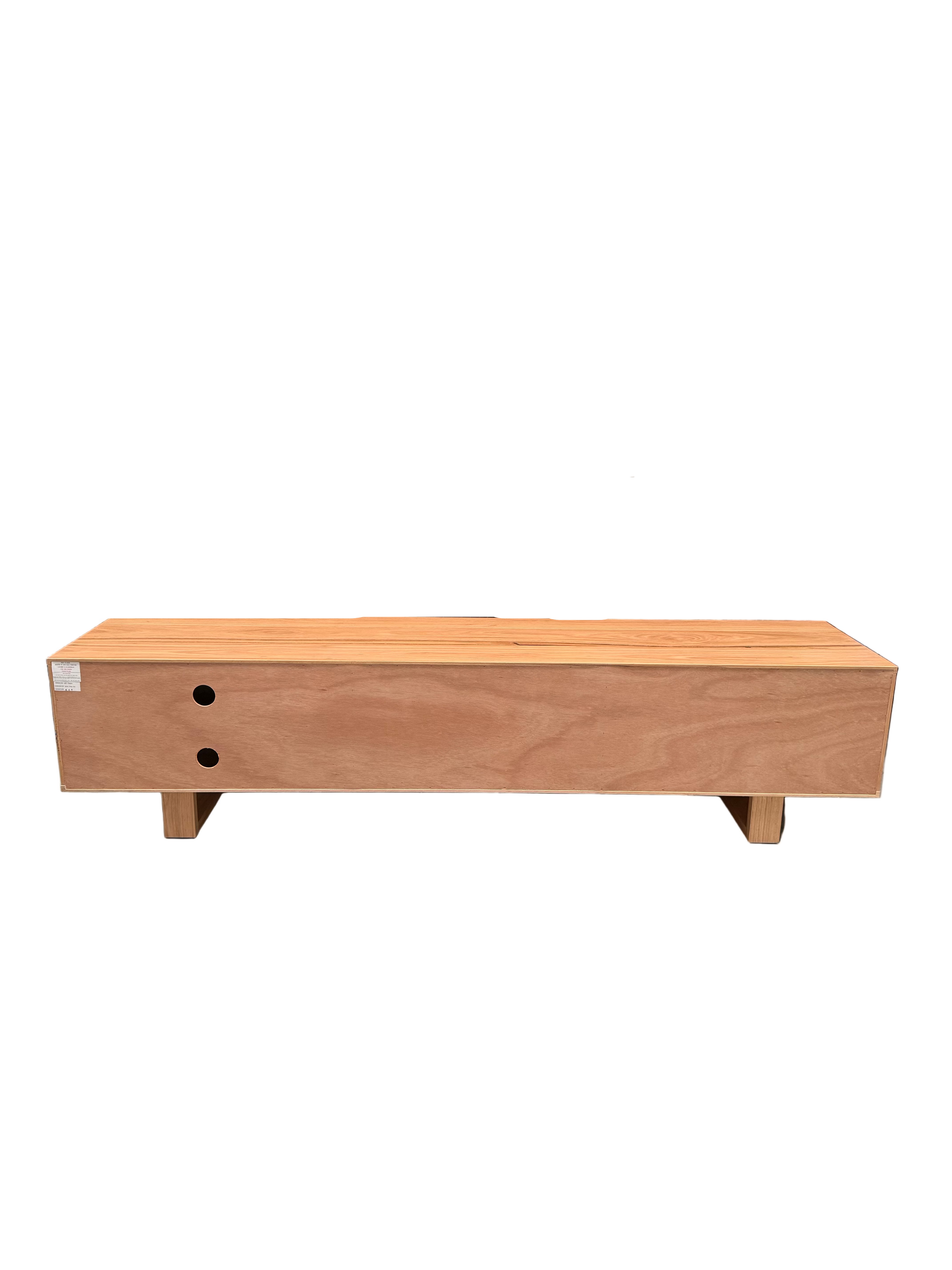 Nick Scali Natanami Lowline TV Unit - Solid Timber in Natural Finish