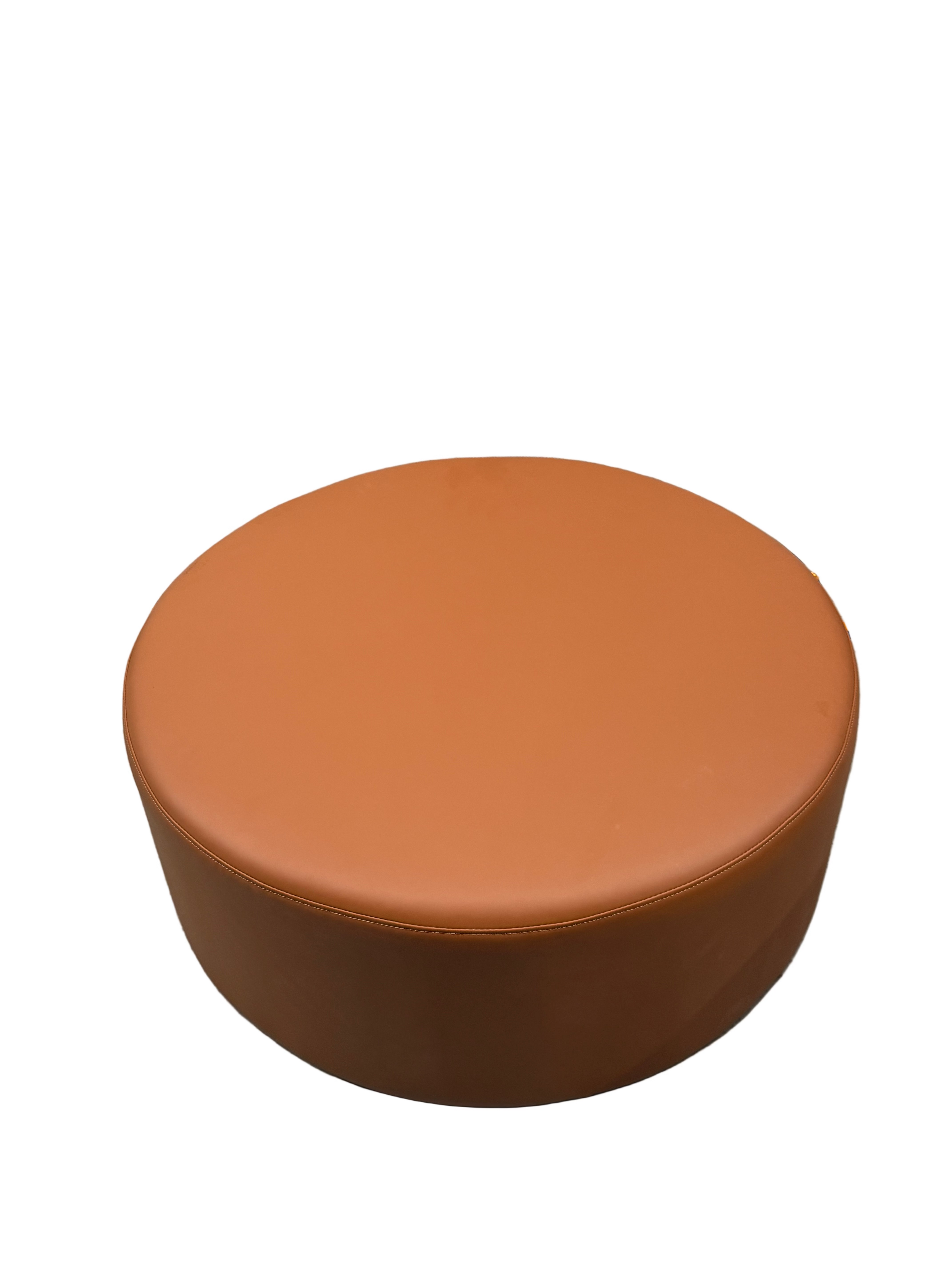 Brown Round Ottoman