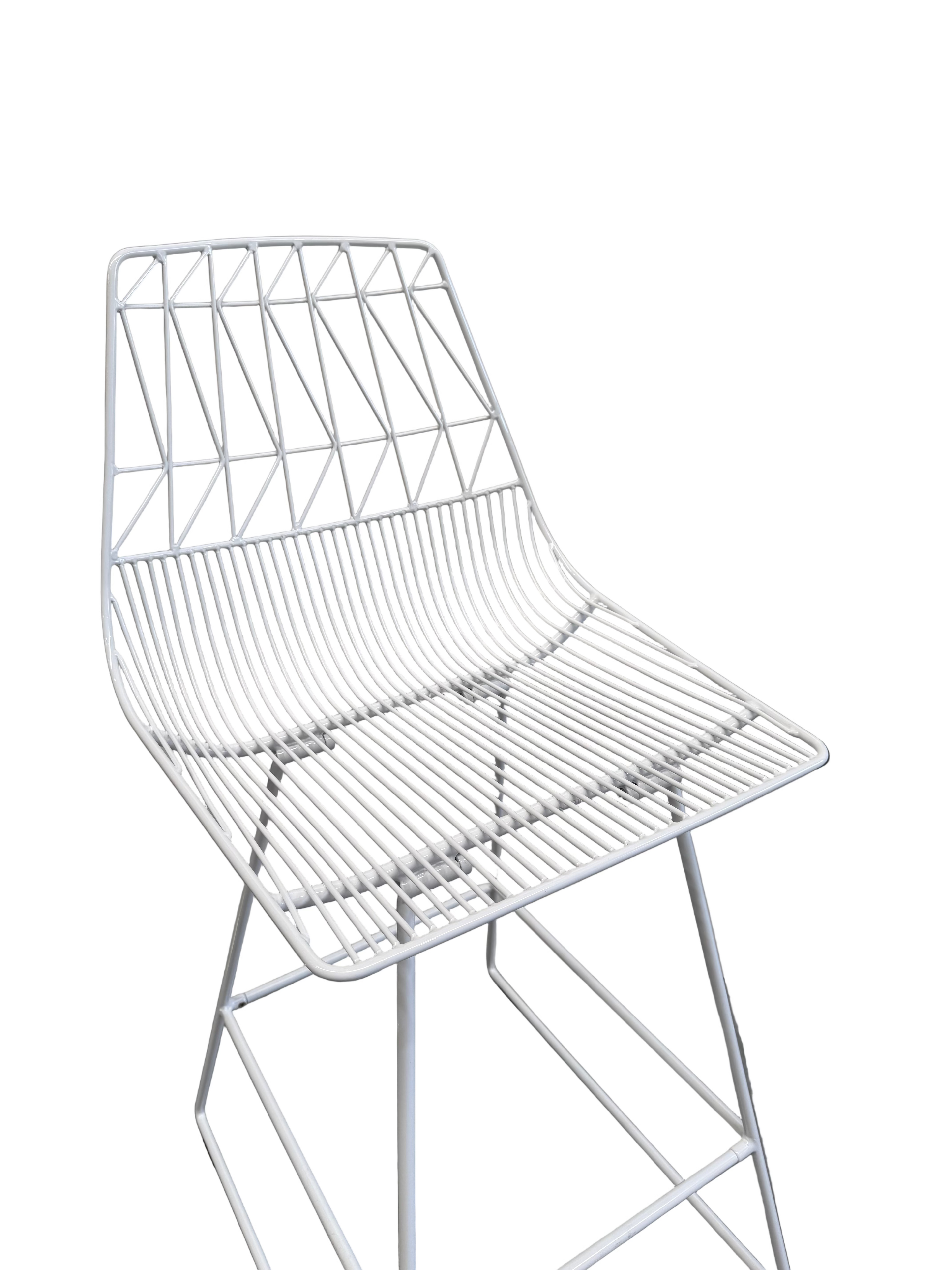 Bend Counter Stool White