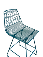 Bend Counter Stool Peacock Blue