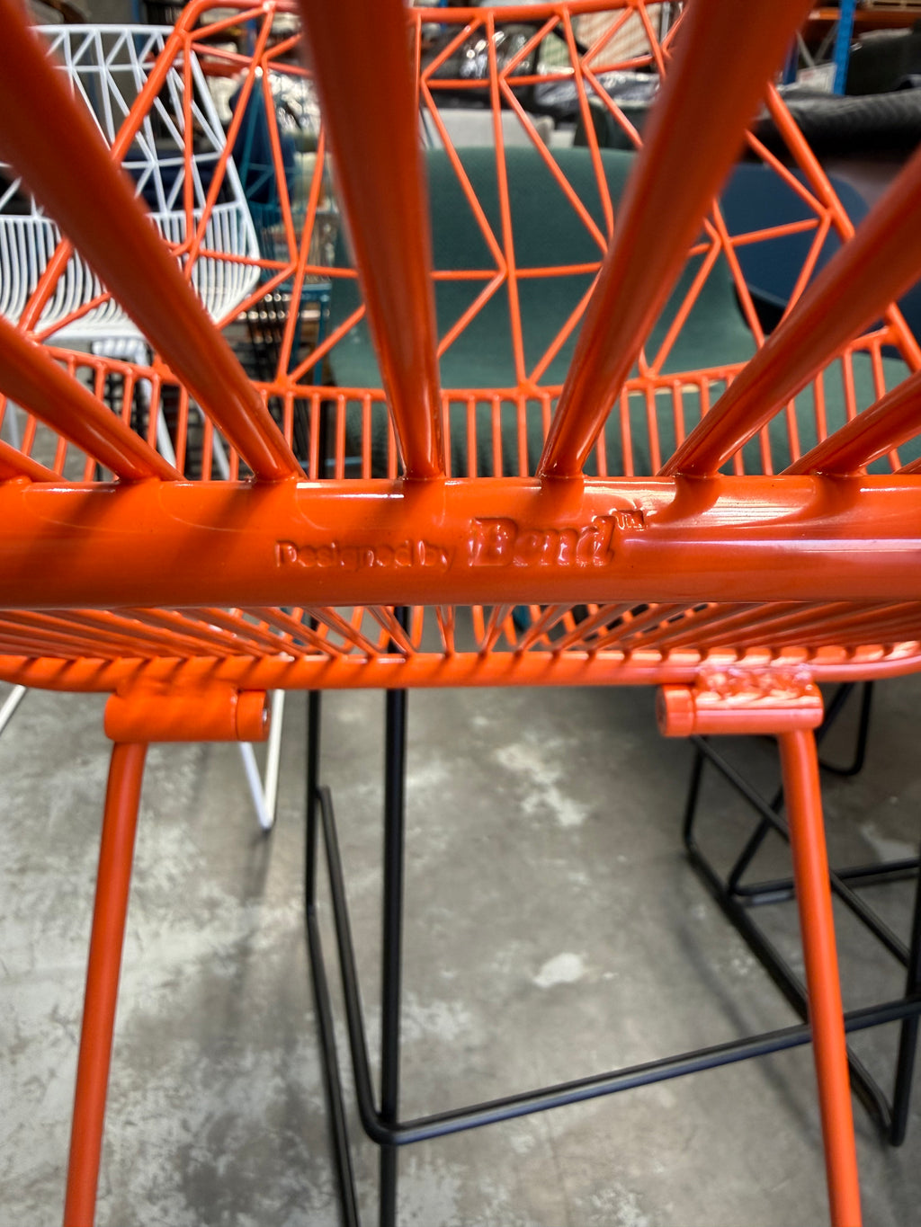 Bend Counter Stool Orange