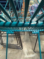 Bend Counter Stool Peacock Blue