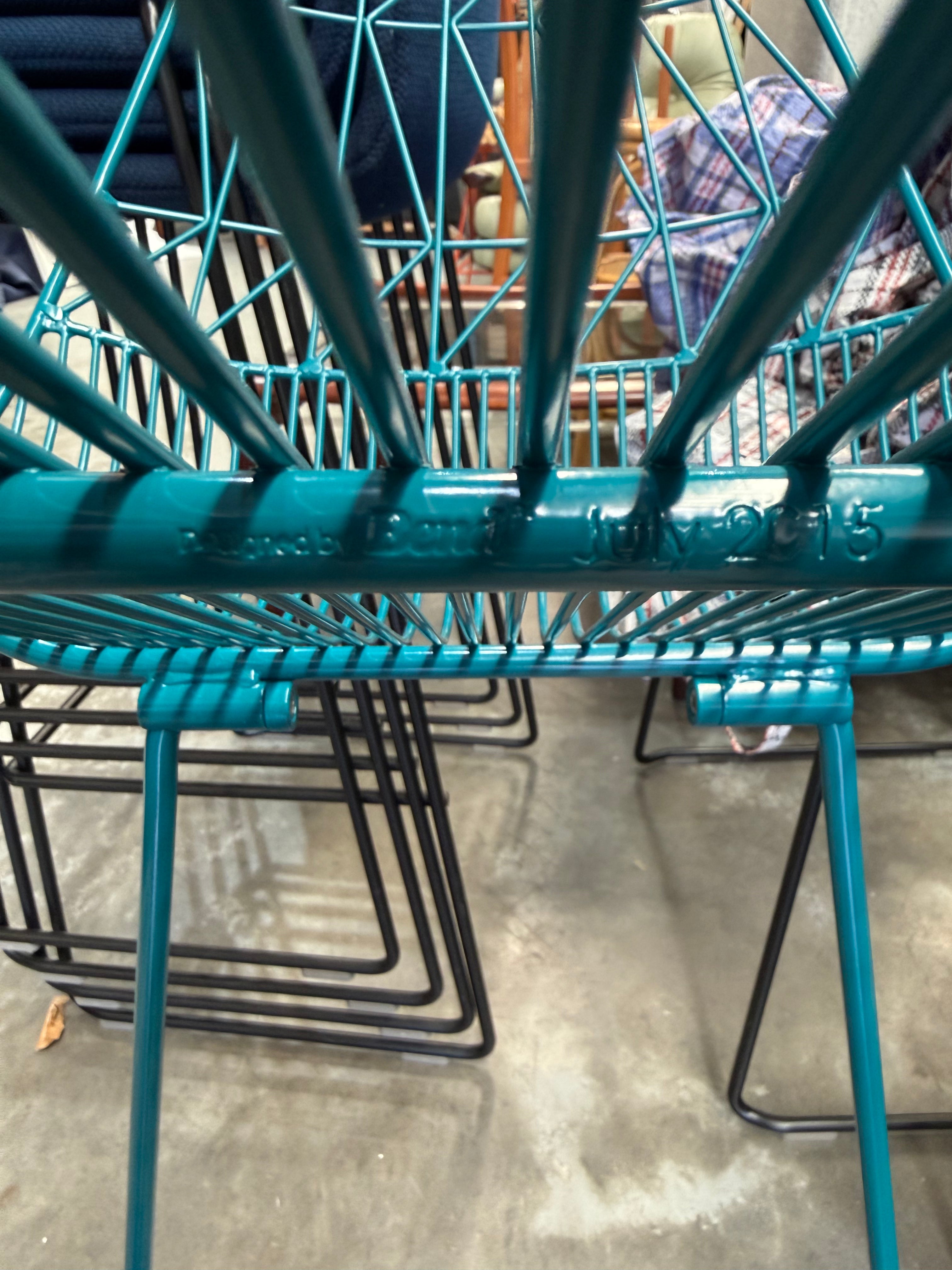 Bend Counter Stool Peacock Blue