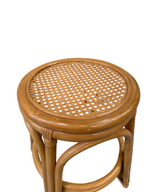 Small Vintage Rattan Stool