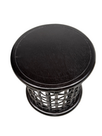 Rattan Hamptons Coastal Vintage Side Table