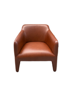 Jardan Dark Tan Kelly Leather Armchair