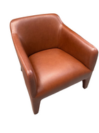 Jardan Dark Tan Kelly Leather Armchair