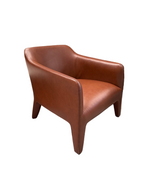 Jardan Dark Tan Kelly Leather Armchair