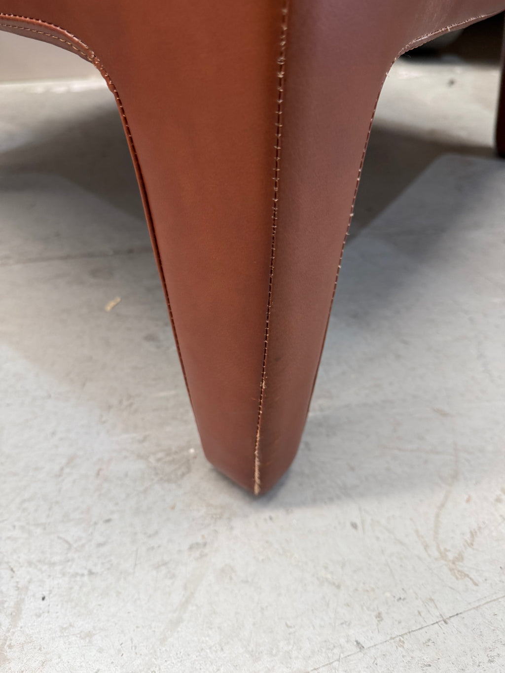 Jardan Dark Tan Kelly Leather Armchair