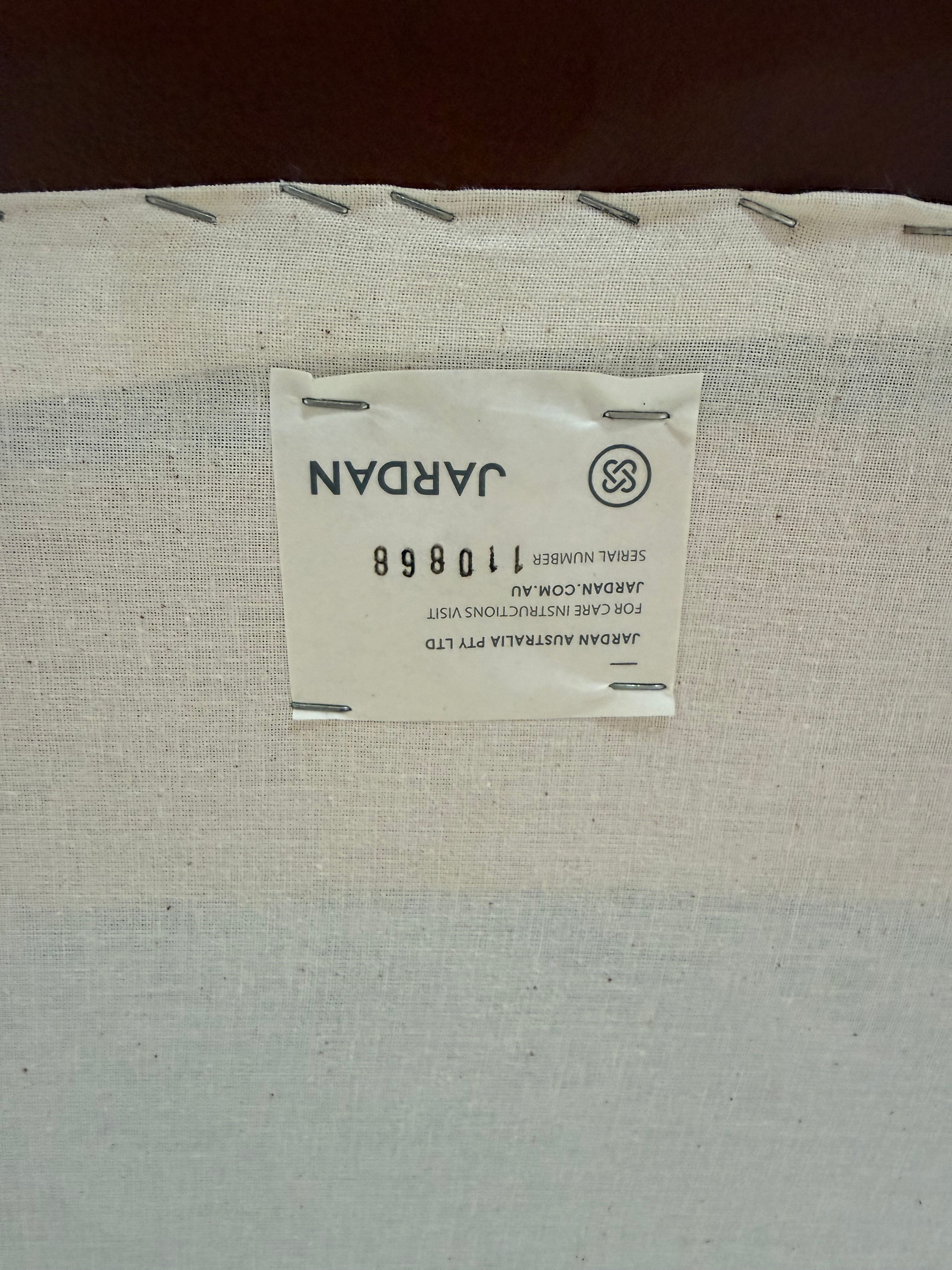 Jardan Dark Tan Kelly Leather Armchair