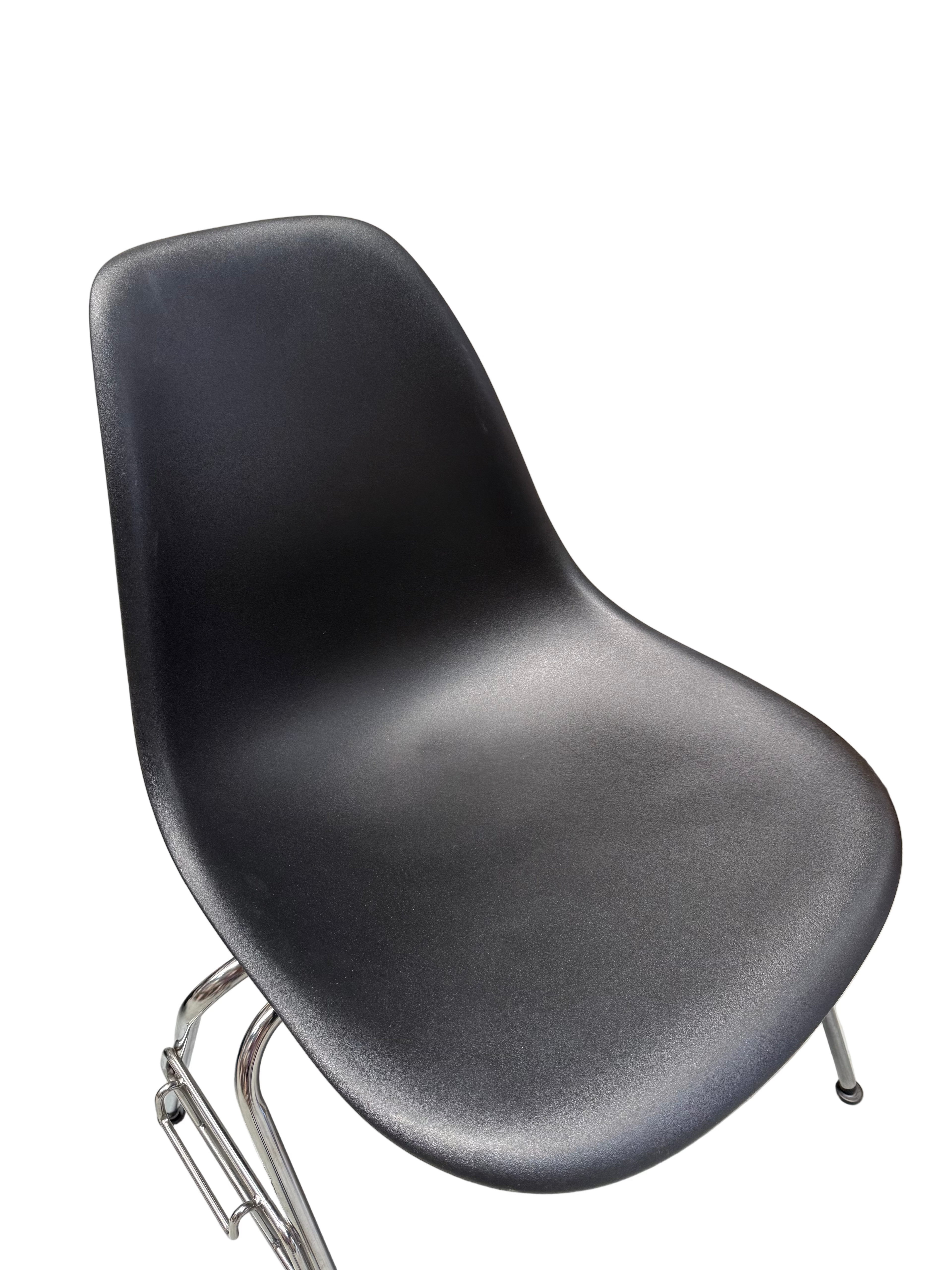 Eames DSS Black Stacking Chair