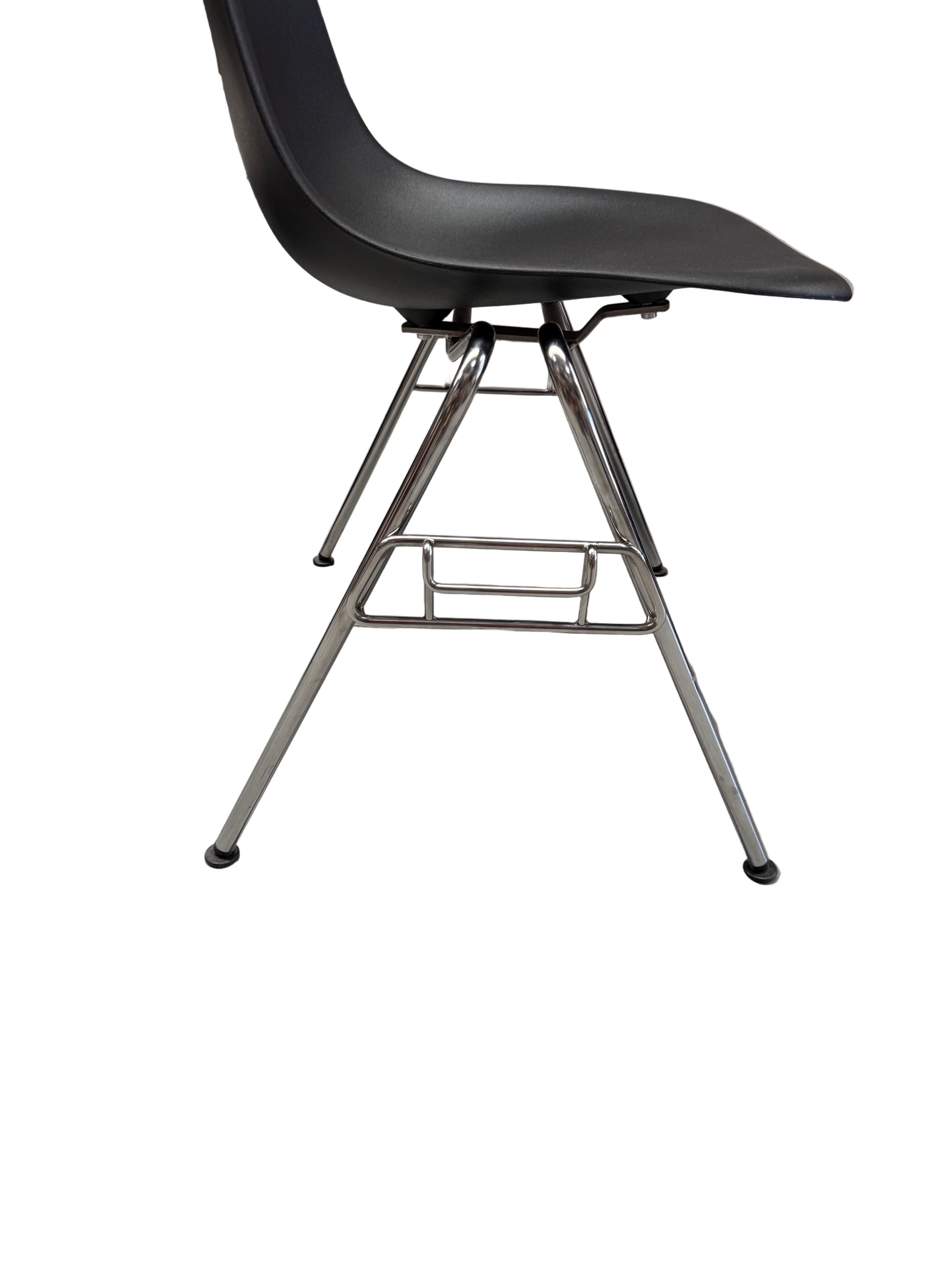 Eames DSS Black Stacking Chair