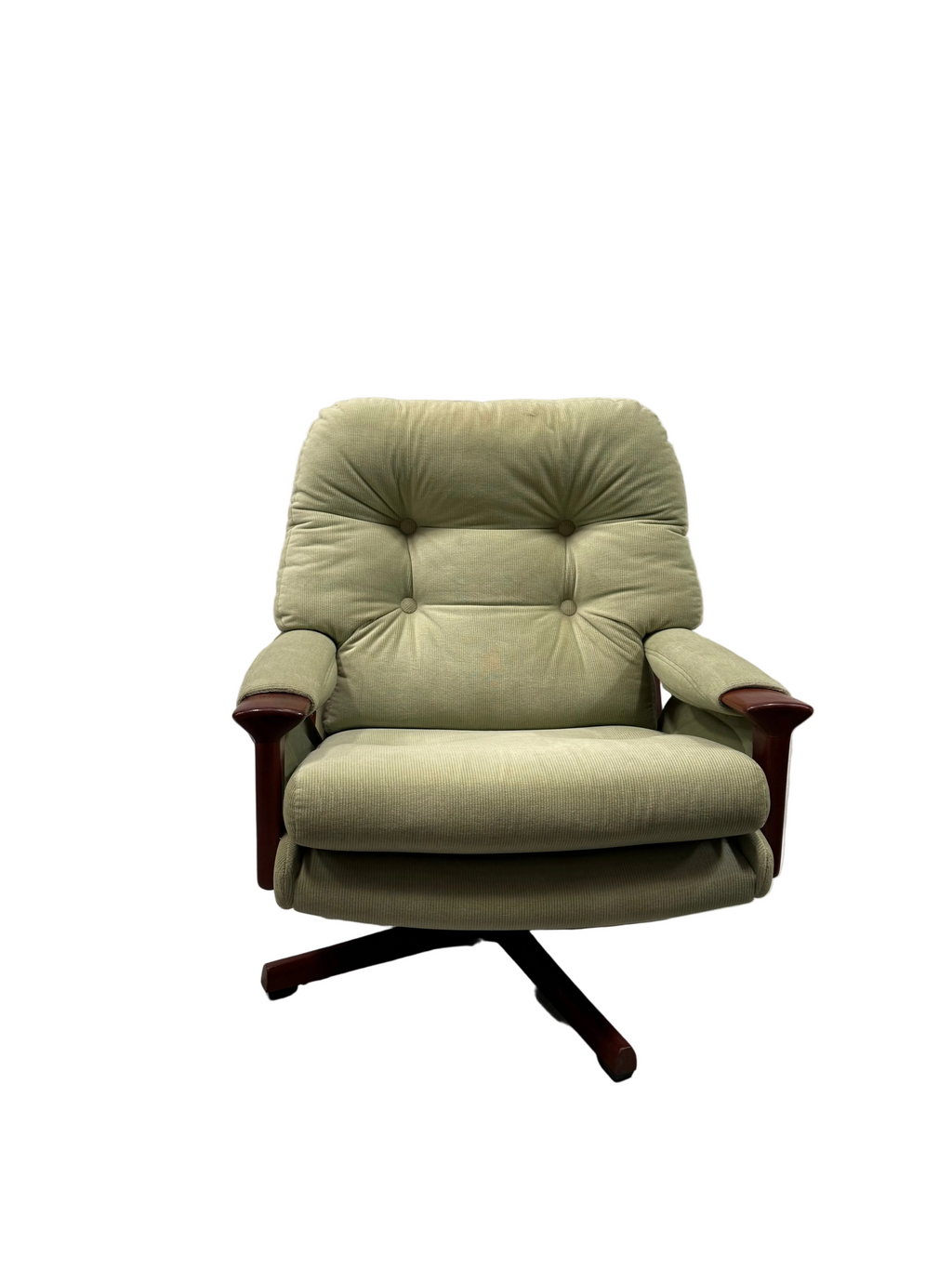 Retro Tessa T1 Armchair Mint Green Cord Upholstery