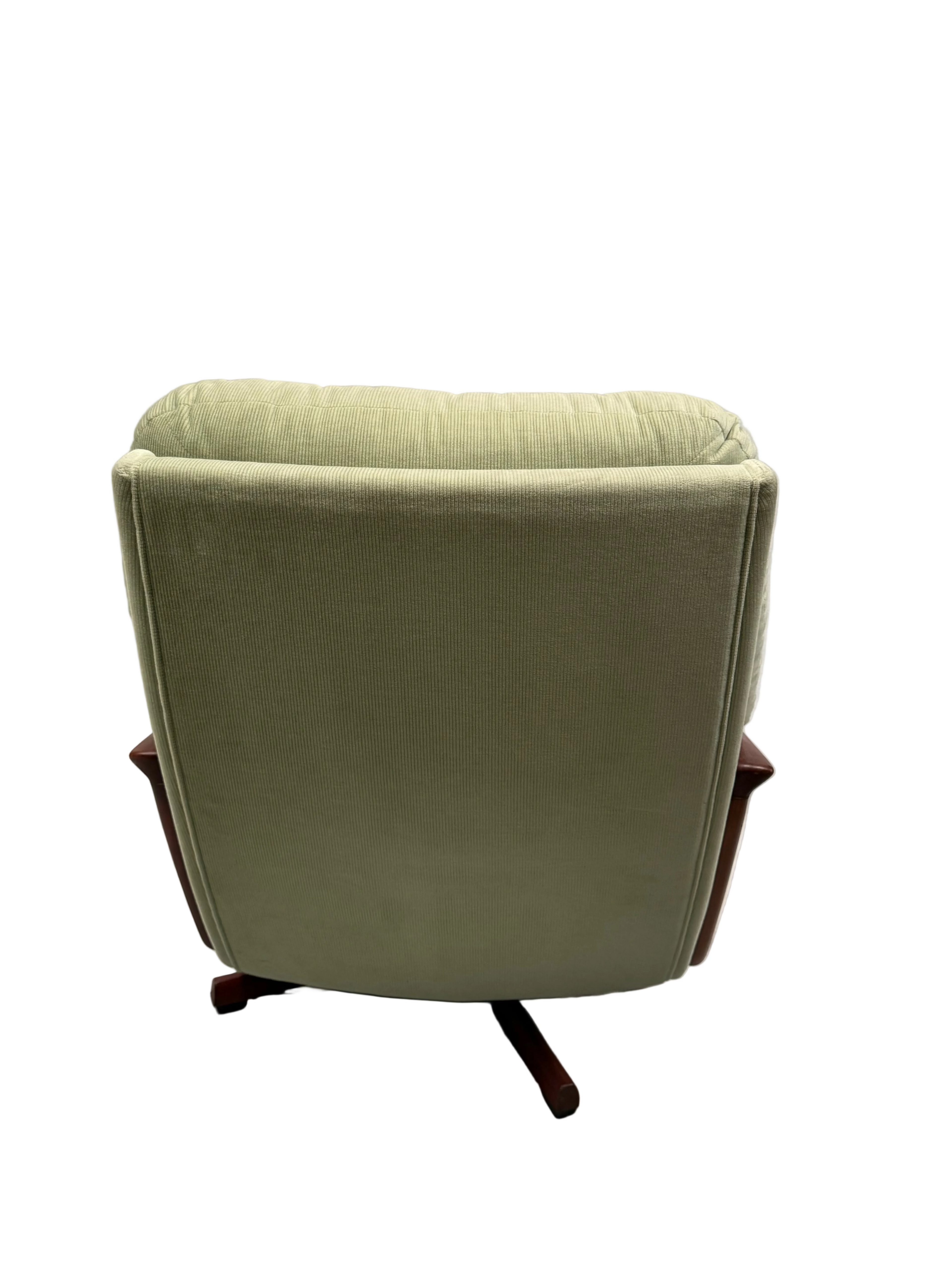 Retro Tessa T1 Armchair Mint Green Cord Upholstery
