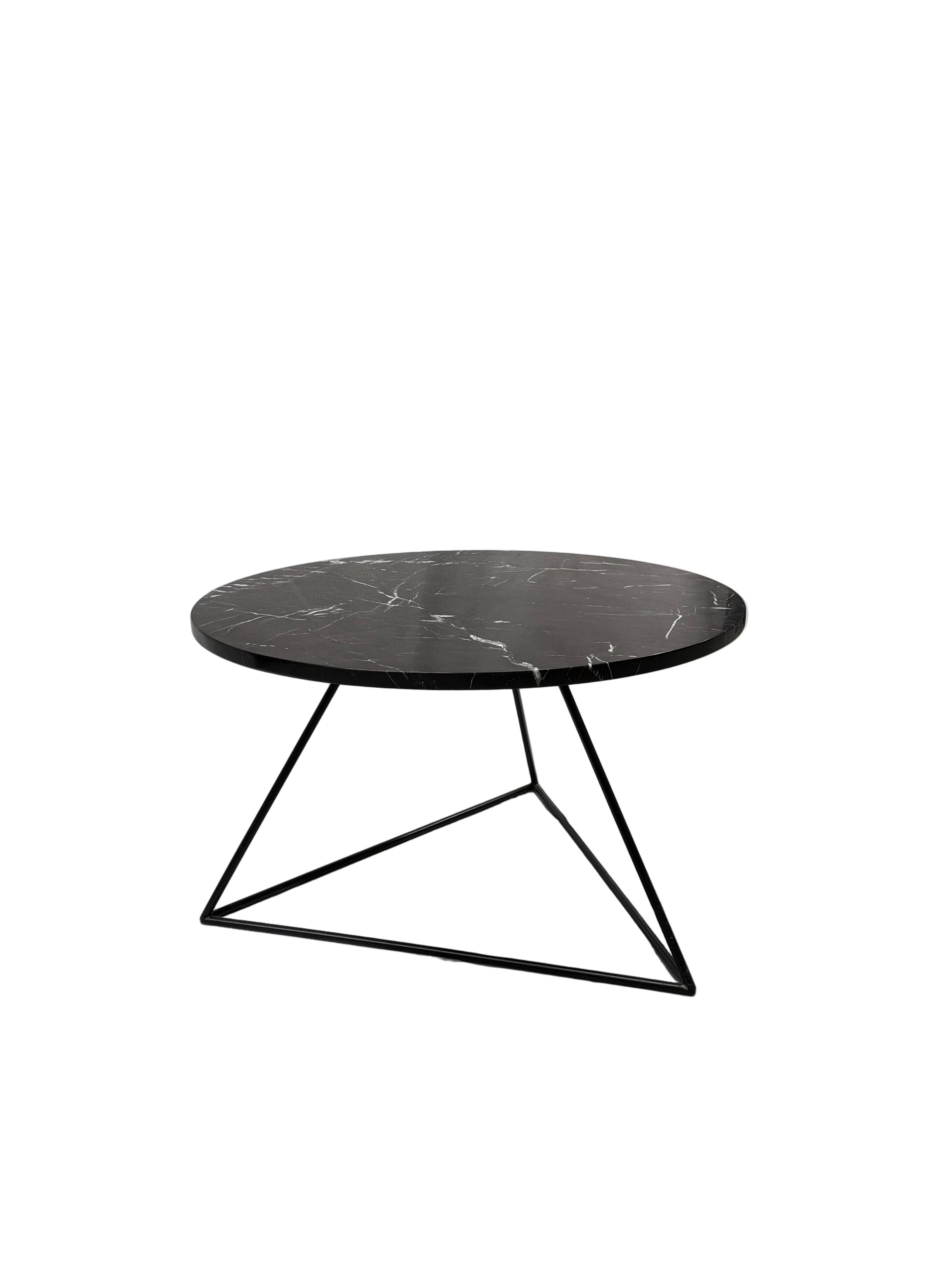 Black Marble Top Coffee Table
