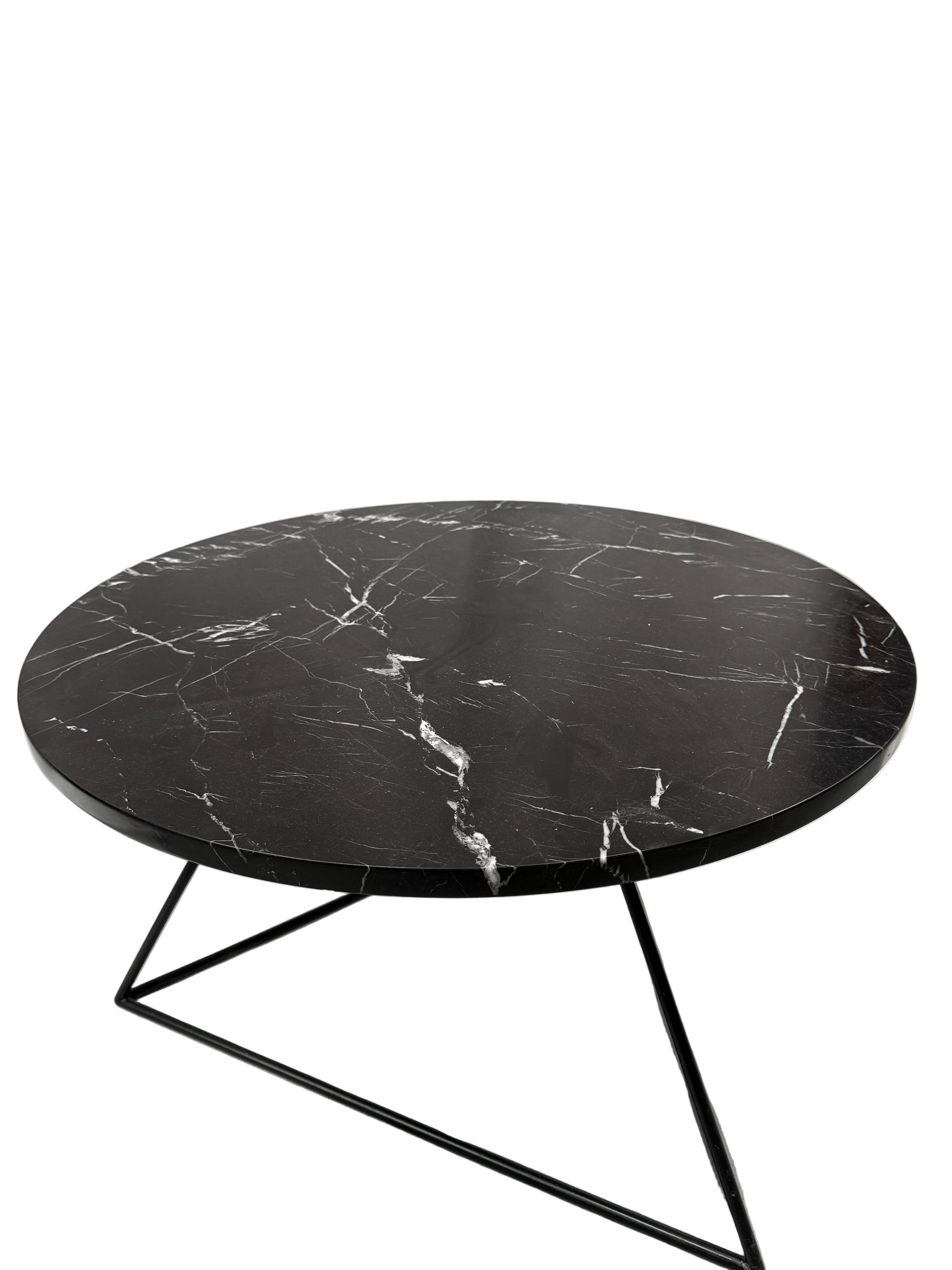 Black Marble Top Coffee Table