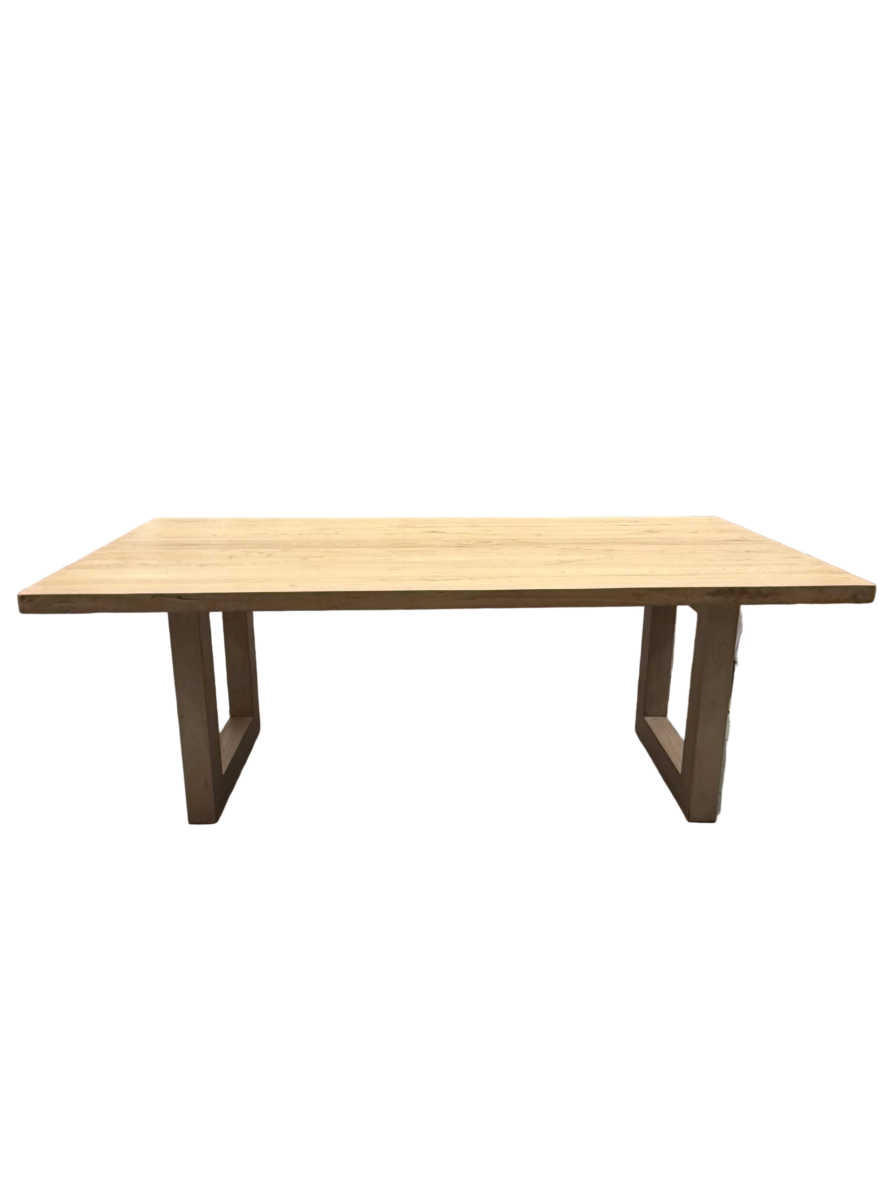 Natural Sled Leg Dining Table