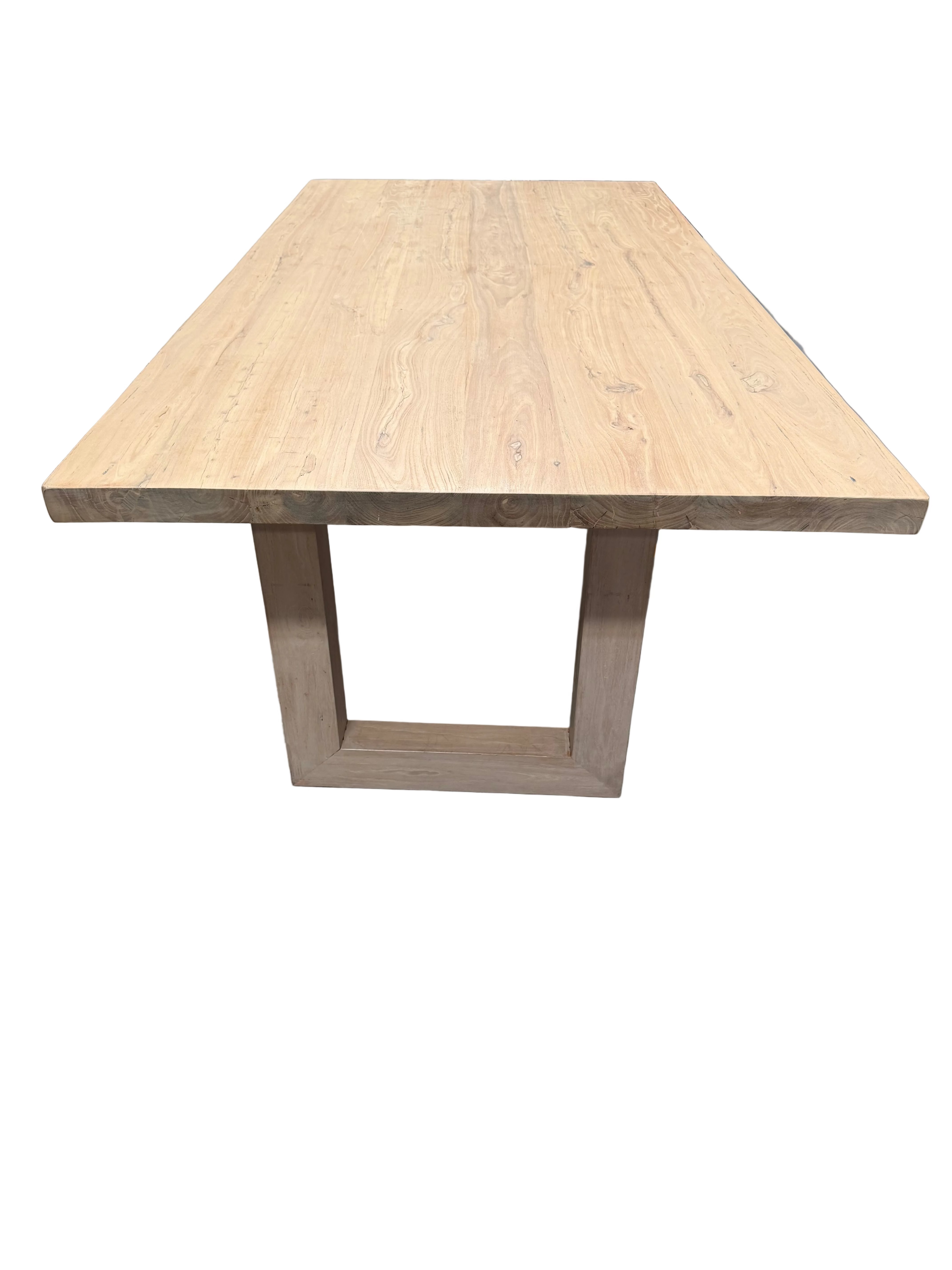 Natural Sled Leg Dining Table