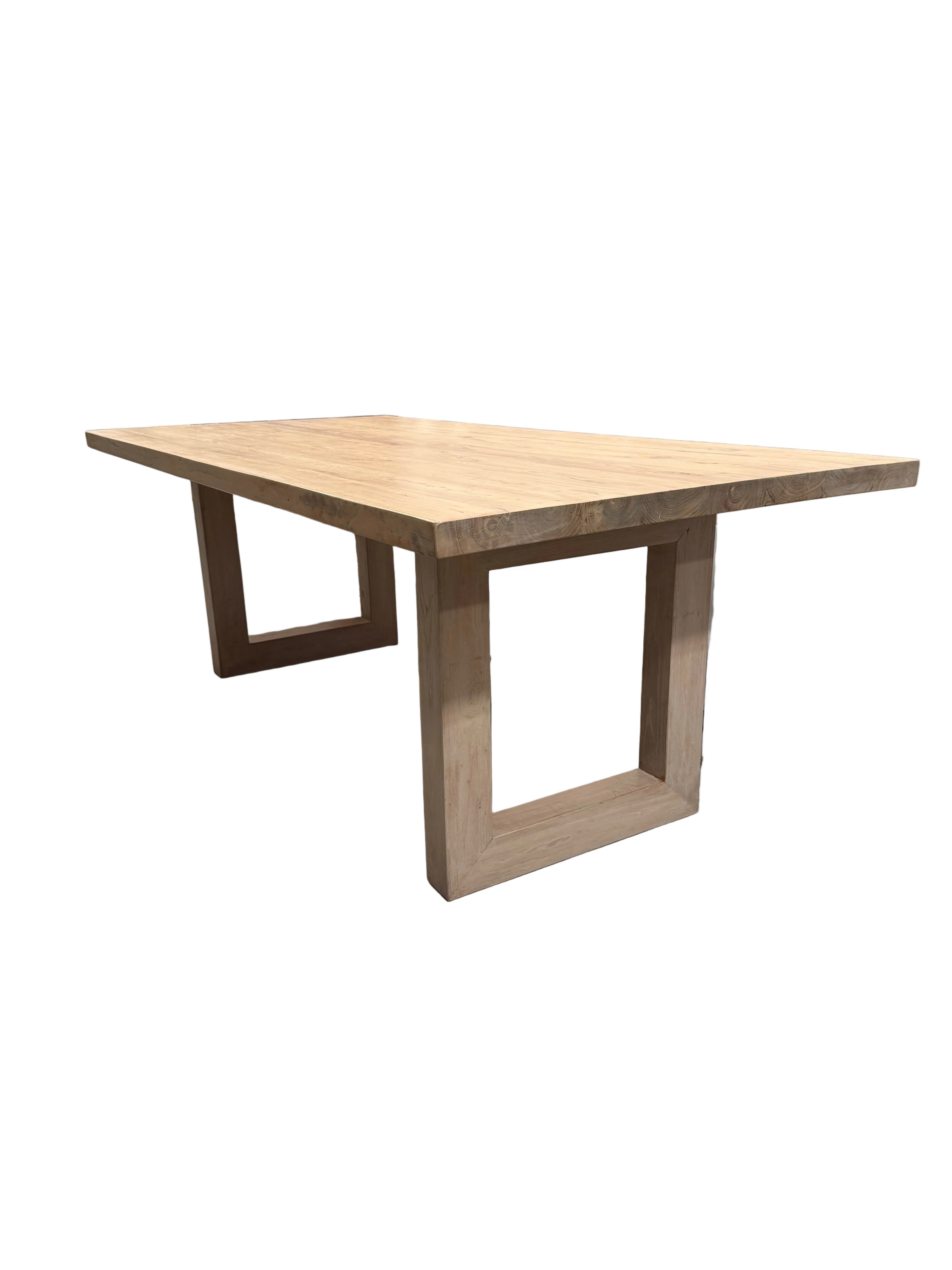 Natural Sled Leg Dining Table