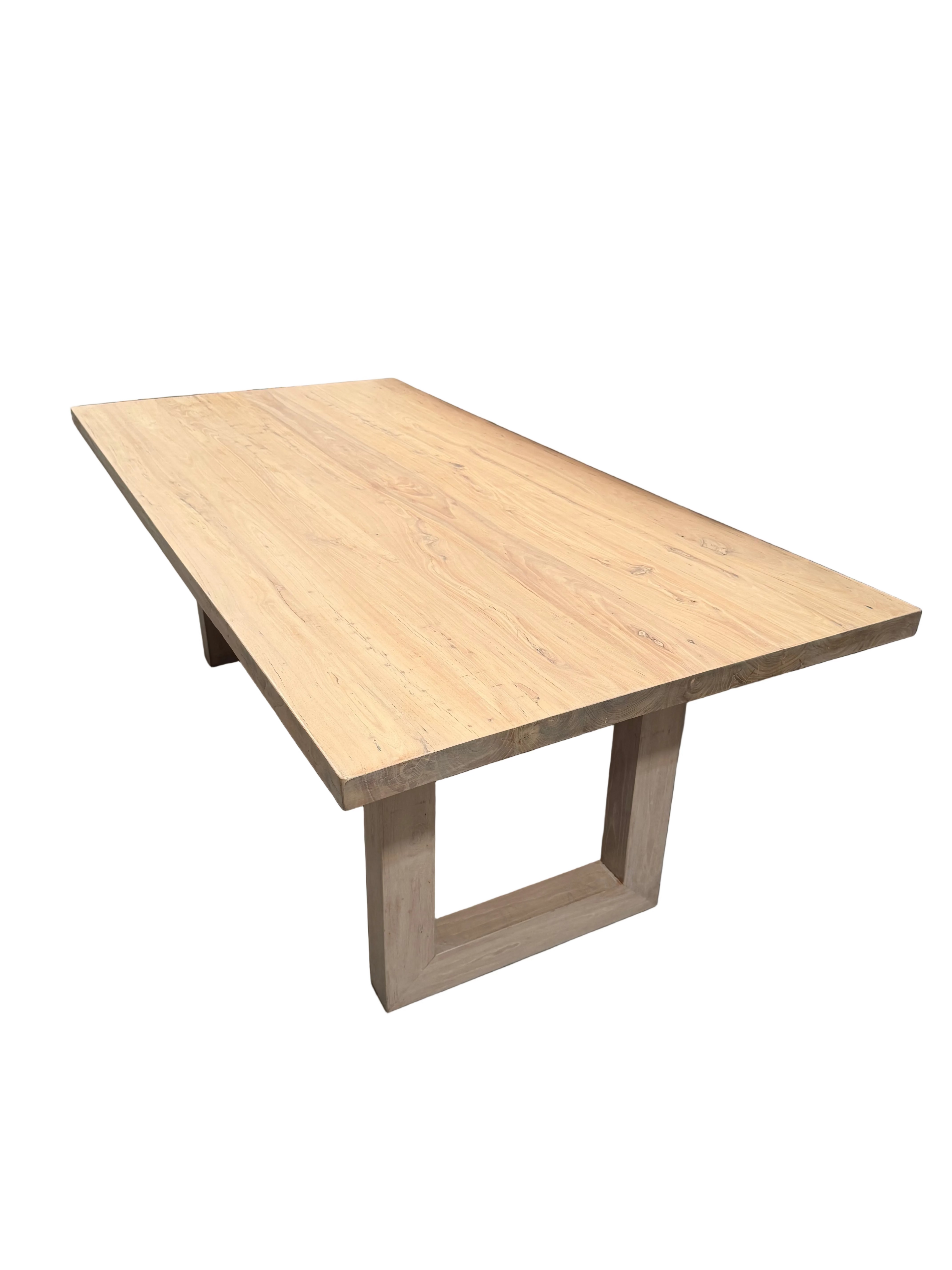 Natural Sled Leg Dining Table