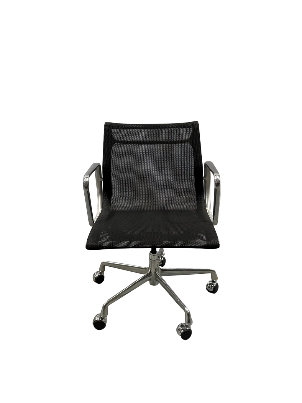 Eames Mesh Aluminium Group Management Task Armchair with Castors, Herman Miller