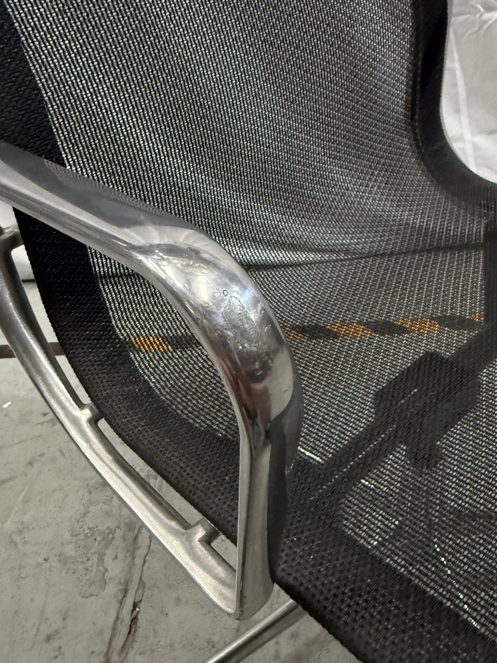 Eames Mesh Aluminium Group Management Task Armchair with Castors, Herman Miller