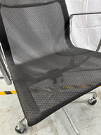 Eames Mesh Aluminium Group Management Task Armchair with Castors, Herman Miller