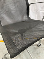 Eames Mesh Aluminium Group Management Task Armchair with Castors, Herman Miller