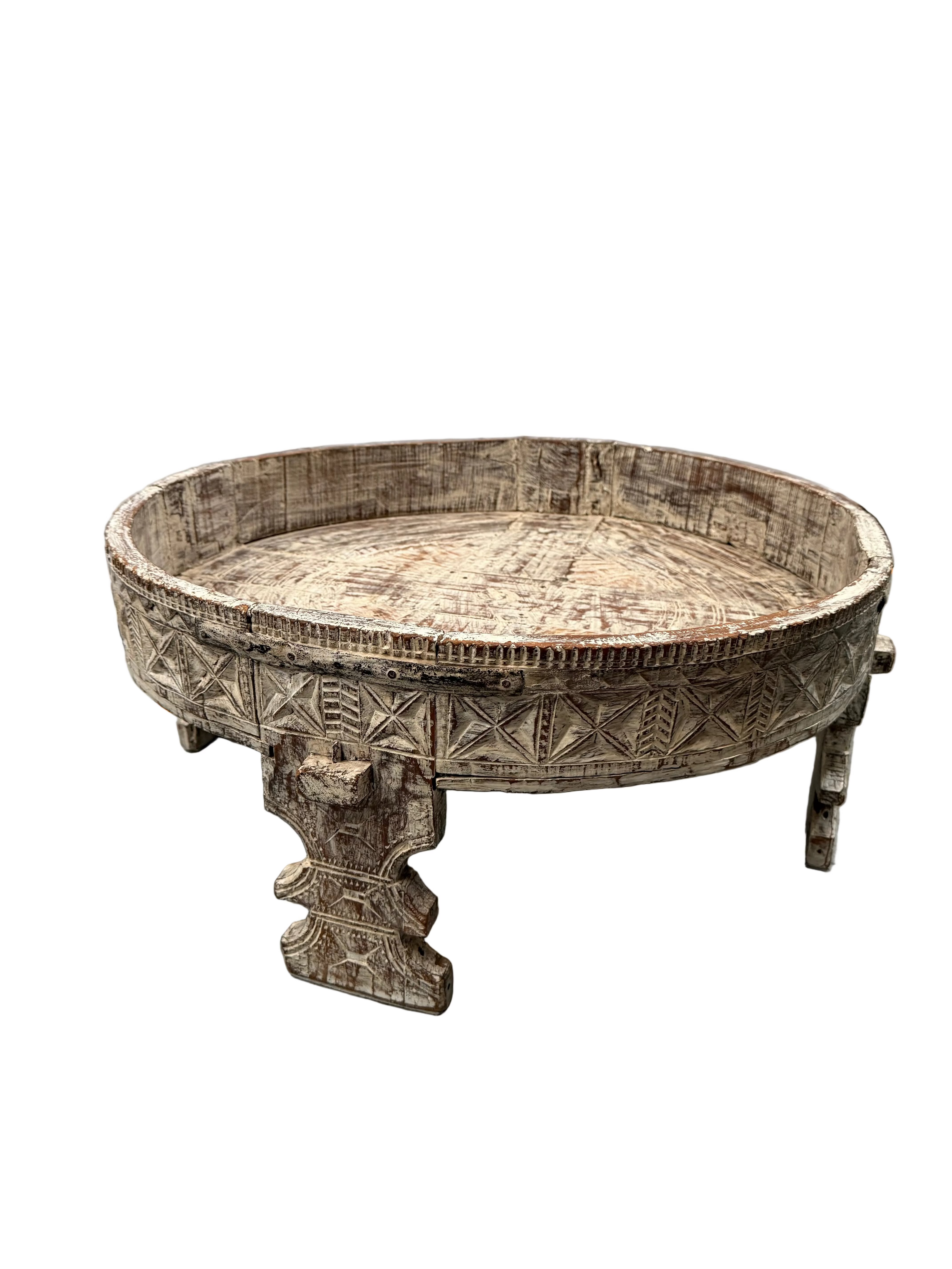 Vintage Indian Grinder Table