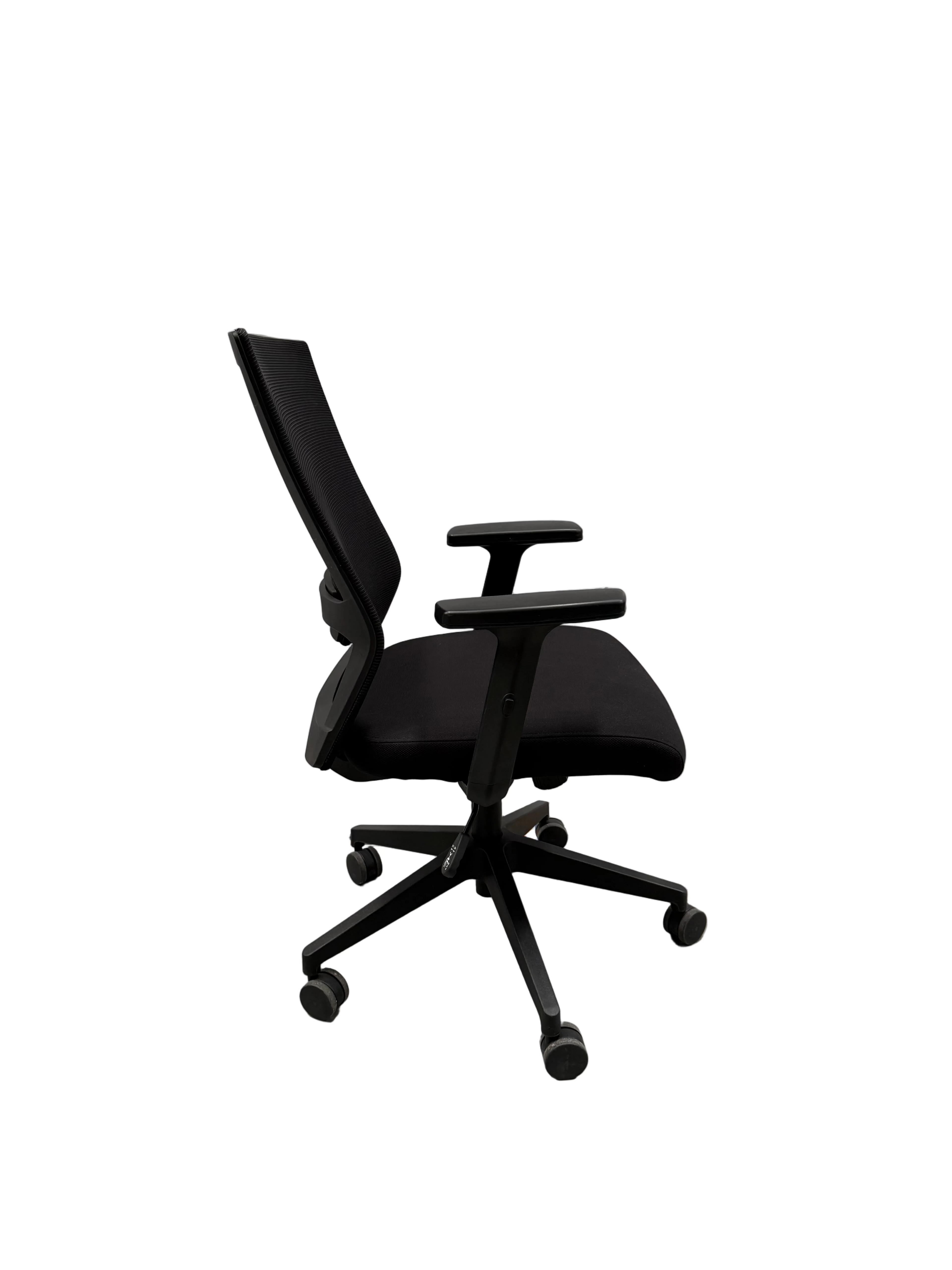 Black Task Chair with Armrests