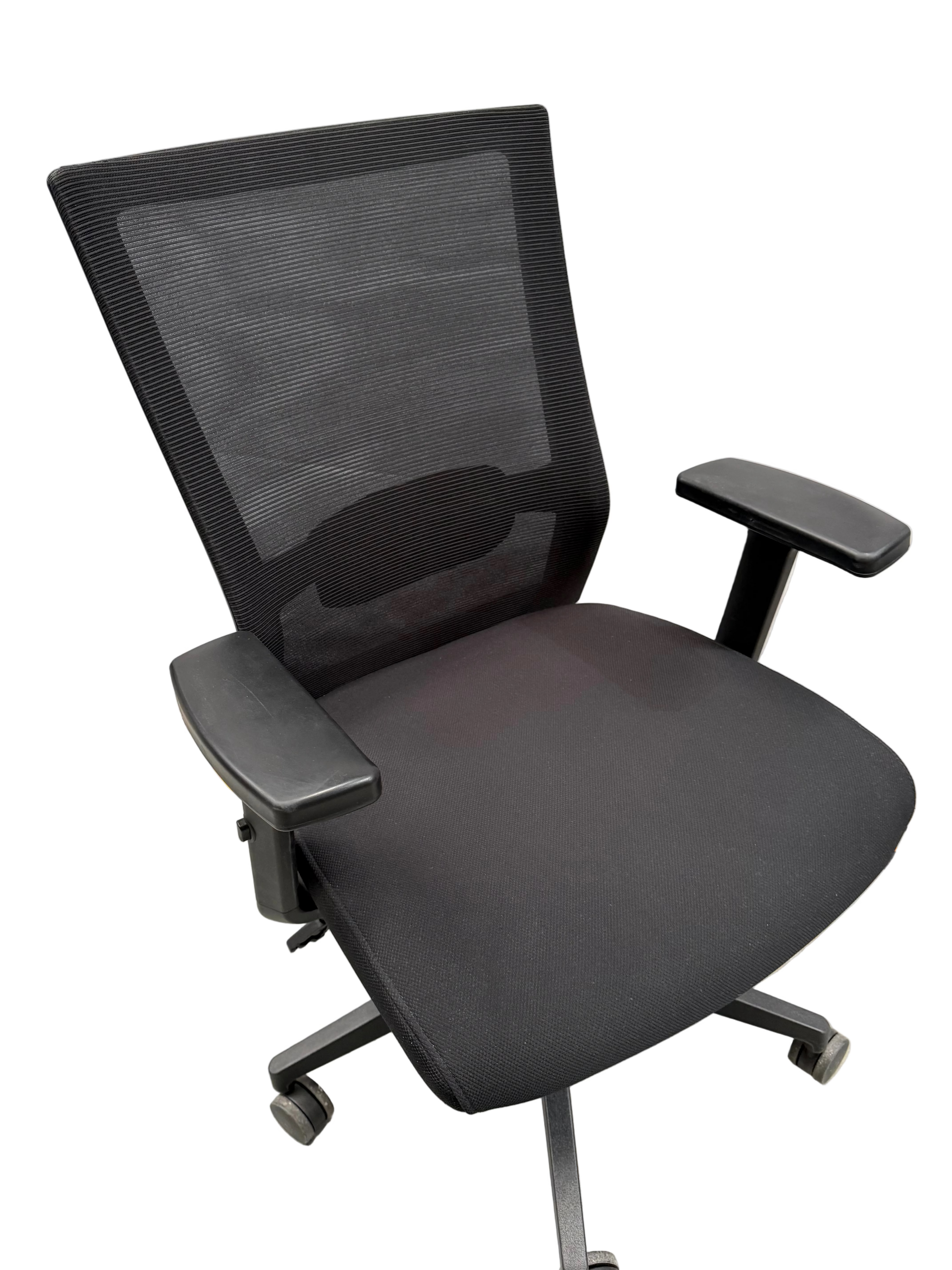 Black Task Chair with Armrests