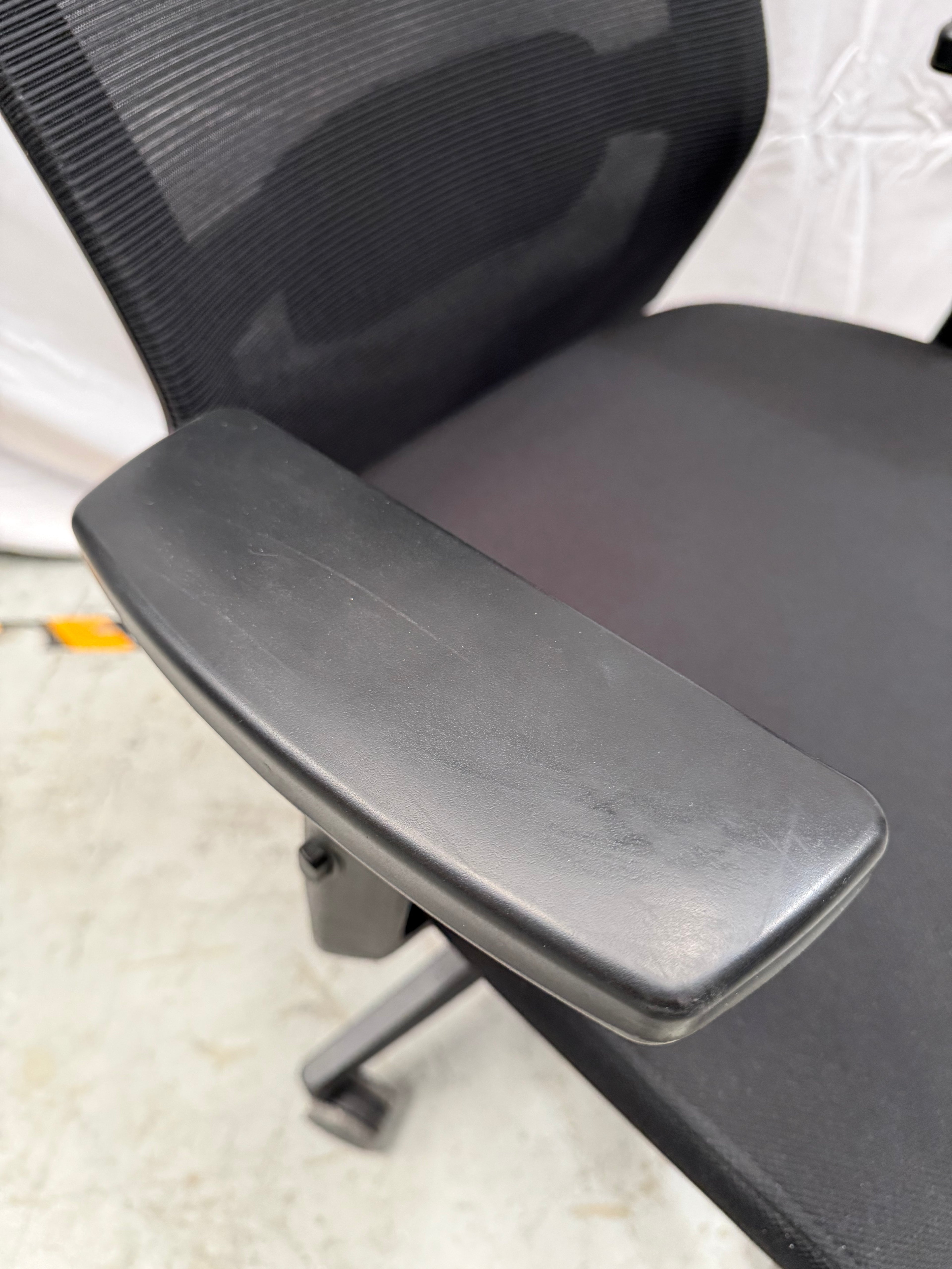Black Task Chair with Armrests
