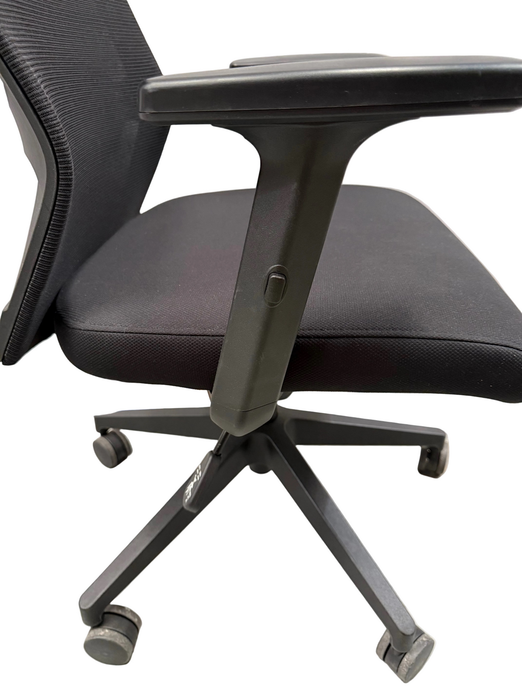 Black Task Chair with Armrests