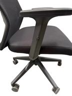 Black Task Chair with Armrests