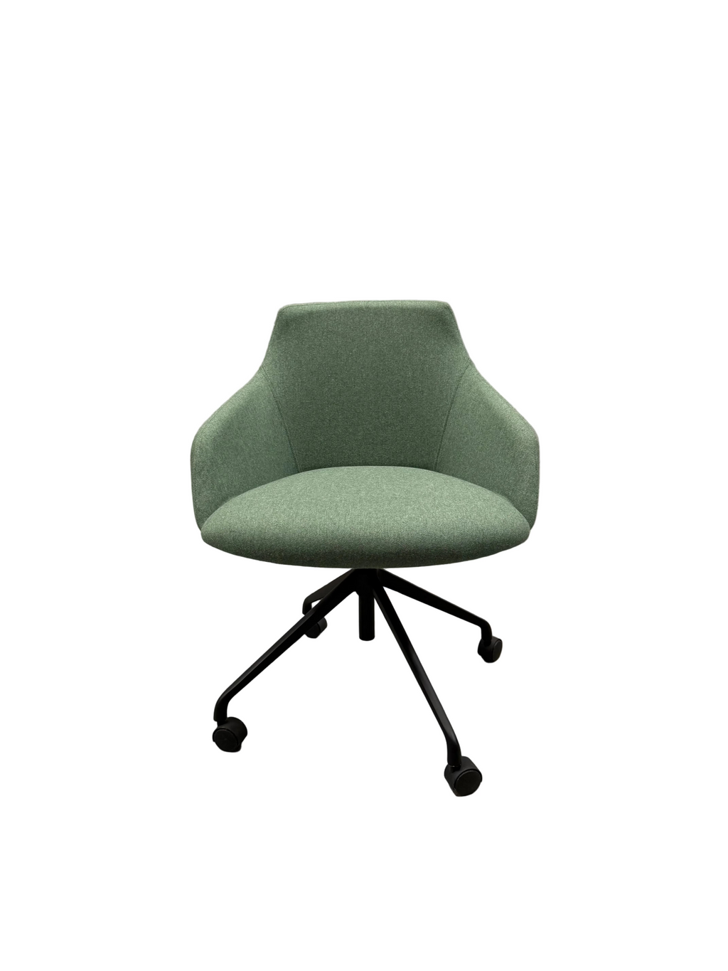 Green Armchair With Castors by Style