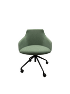 Green Armchair With Castors by Style