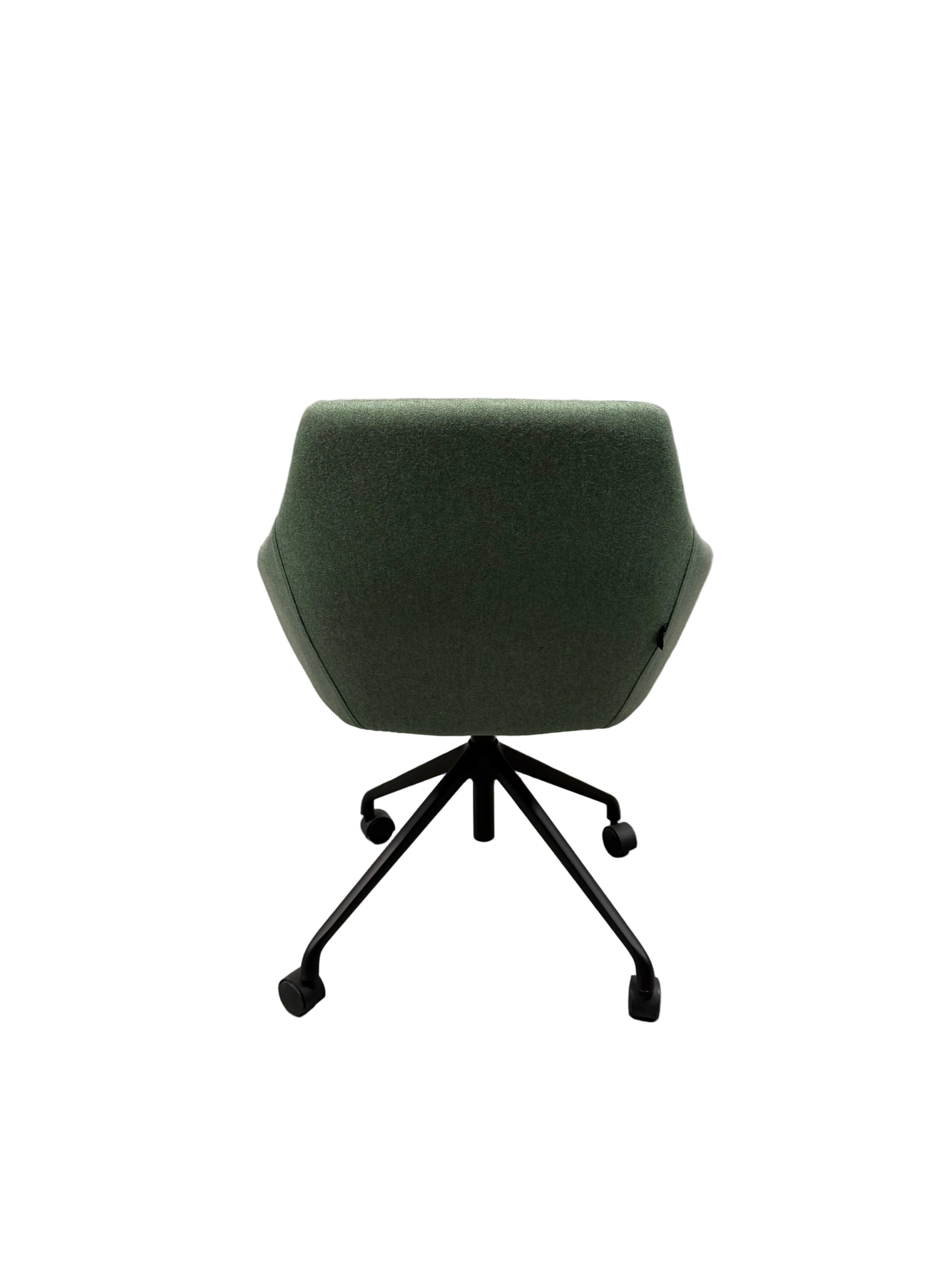 Green Armchair With Castors by Style