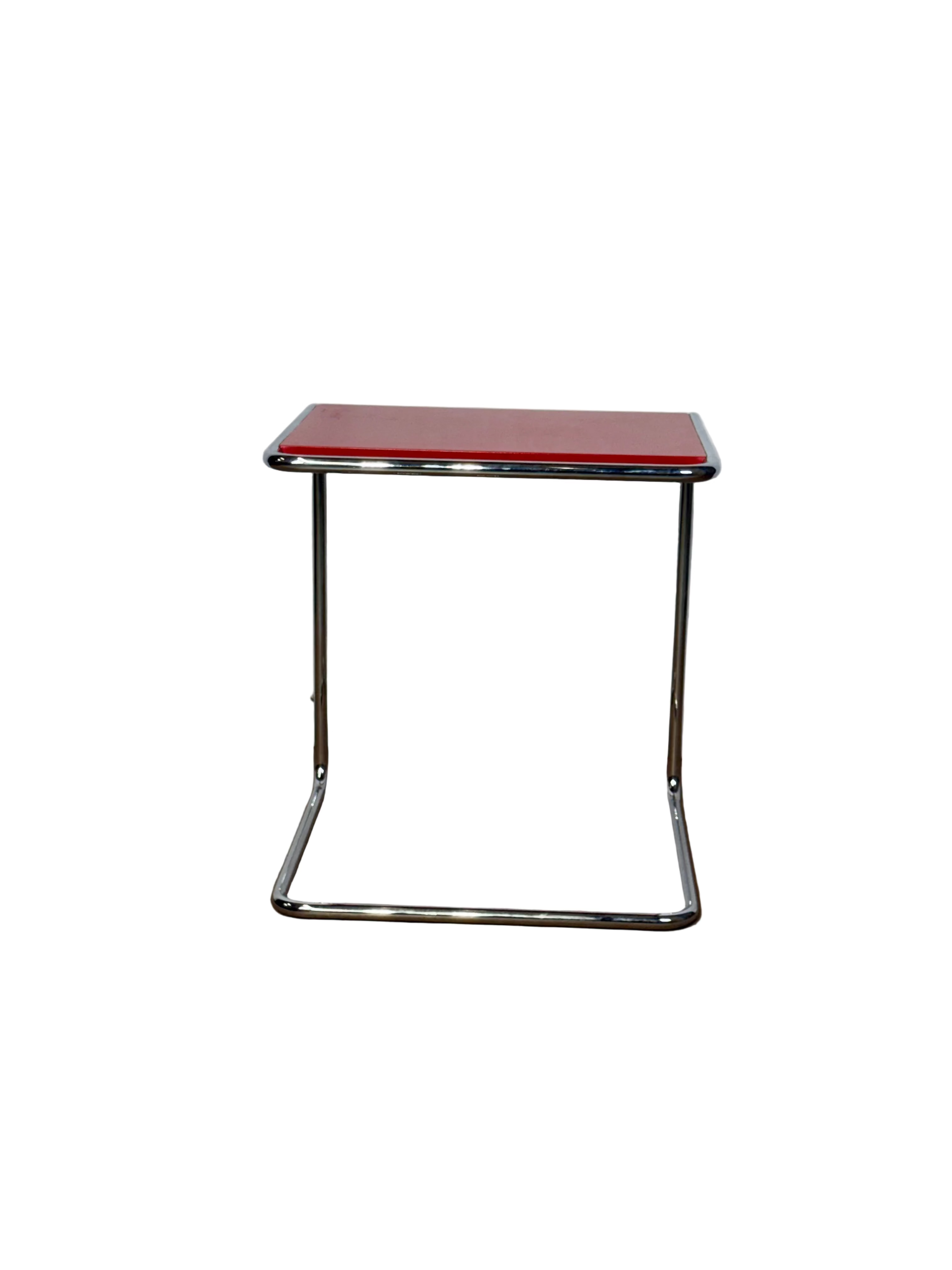 Vintage Red Contemporary Side Table