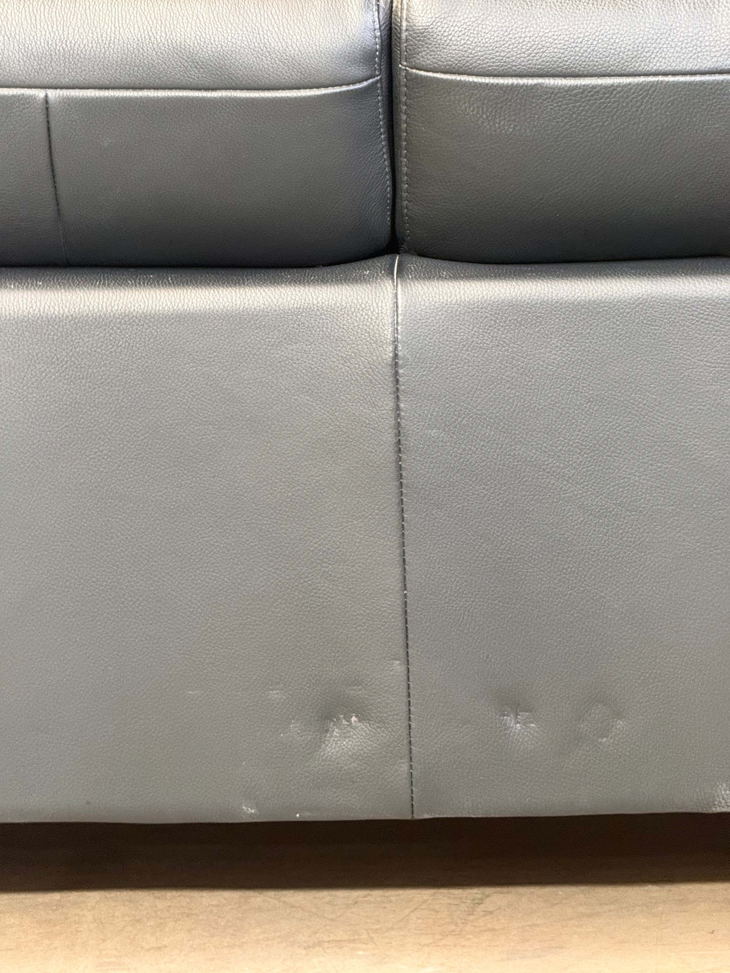 Black Leather King Furniture Sofa